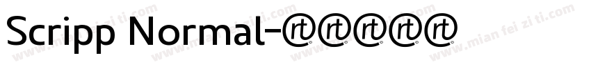 Scripp Normal字体转换